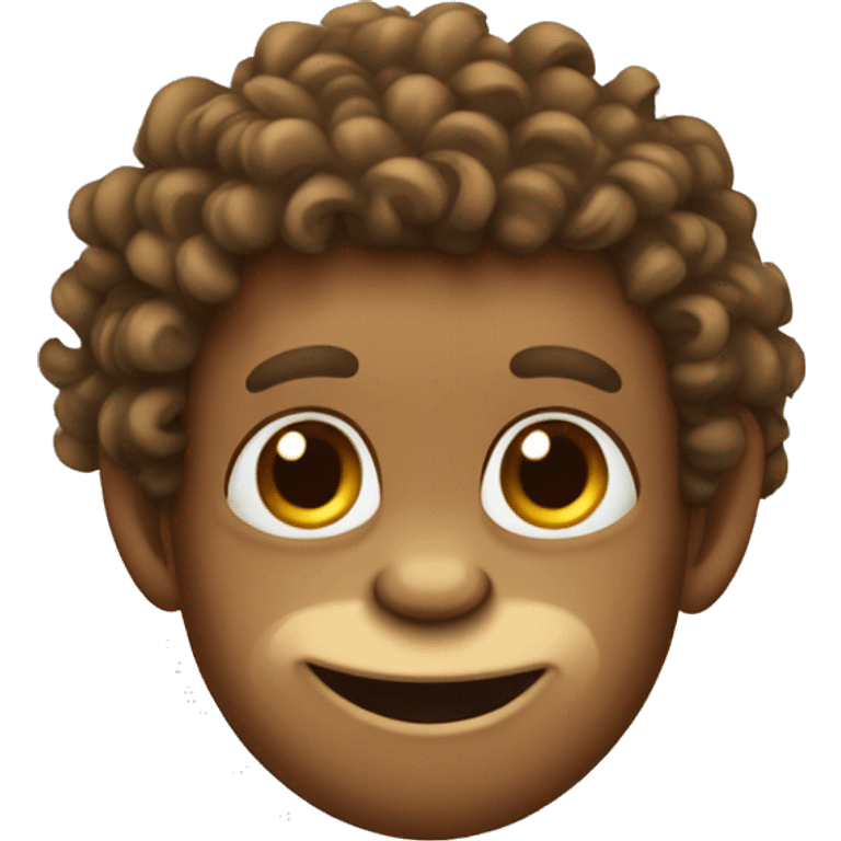 monkey with curly hair emoji