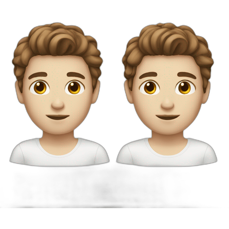 boy with brown hair white skin emoji