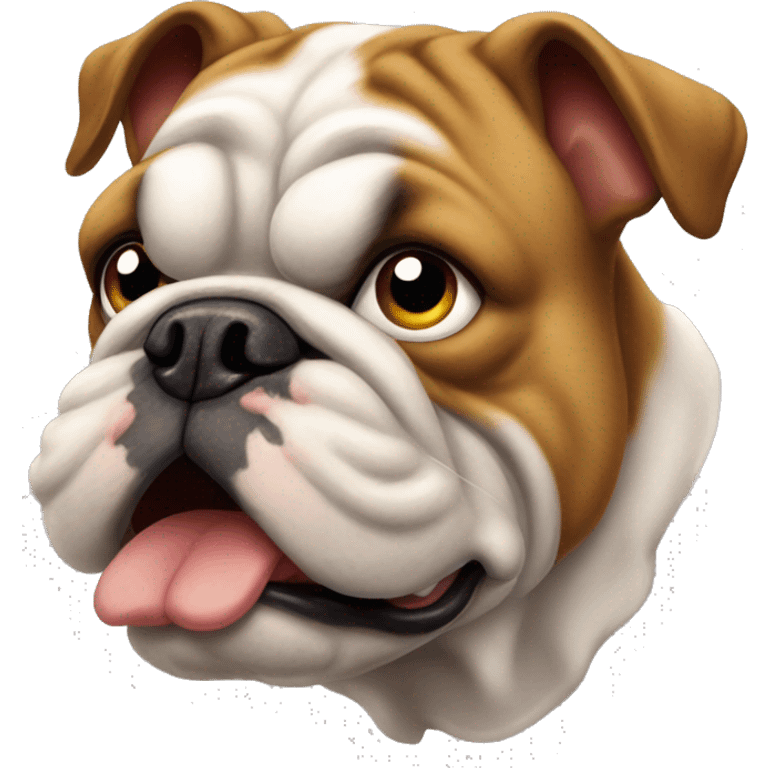 Bulldog yüzü tatlı emoji