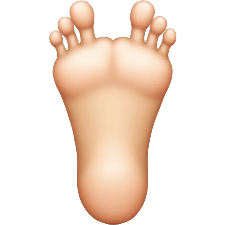 a foot with a very large big toe emoji