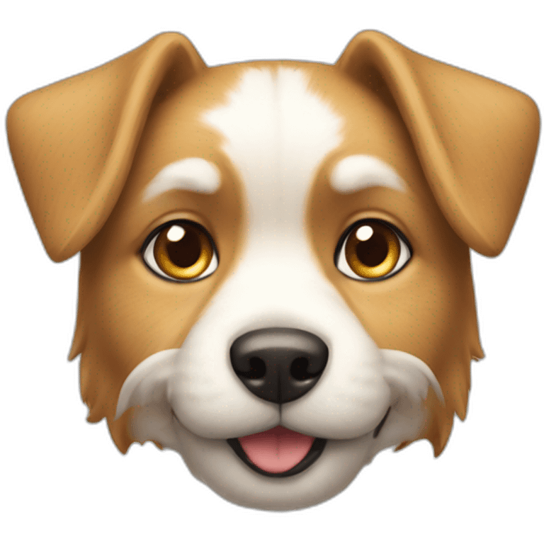 Chien sur un chat emoji