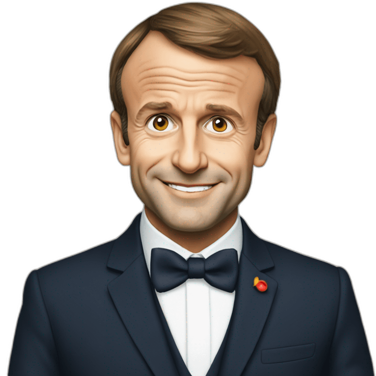 Emmanuel Macron en père noël emoji