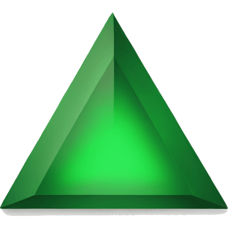 Green upward triangle emoji