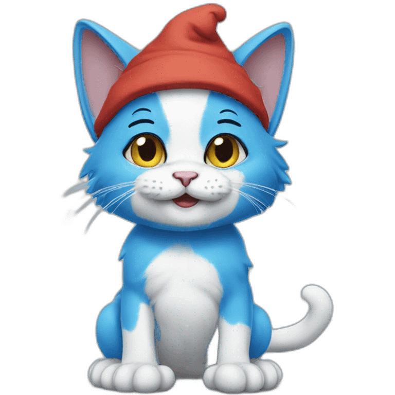 Smurf cat emoji