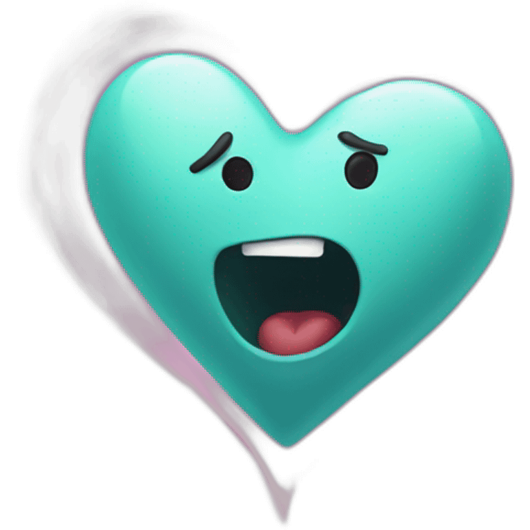 Love heart beating emoji