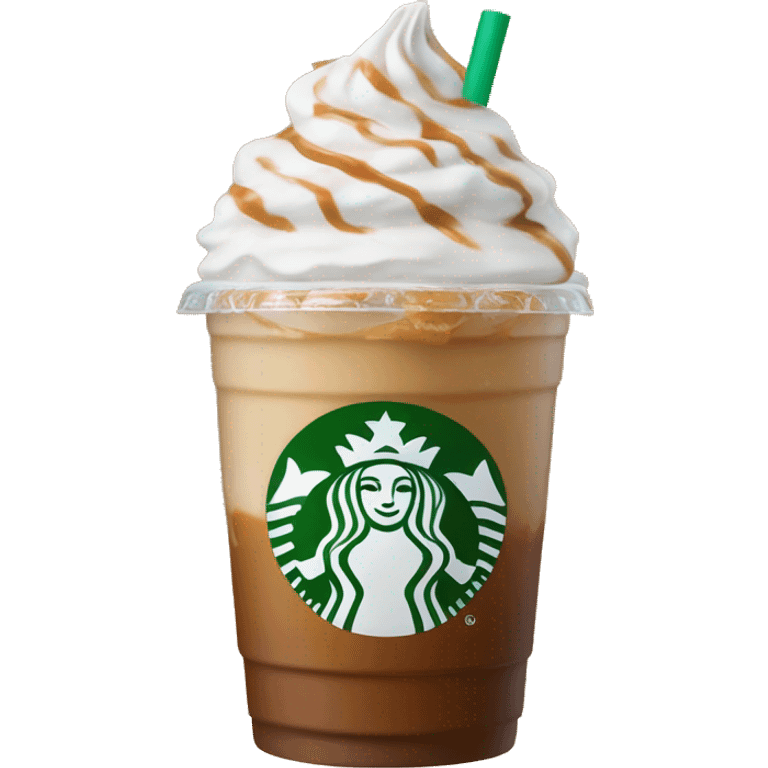 starbucks iced caramel macchiato cup  emoji