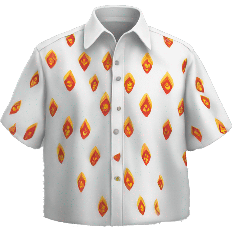 White vyshyvanka shirt emoji