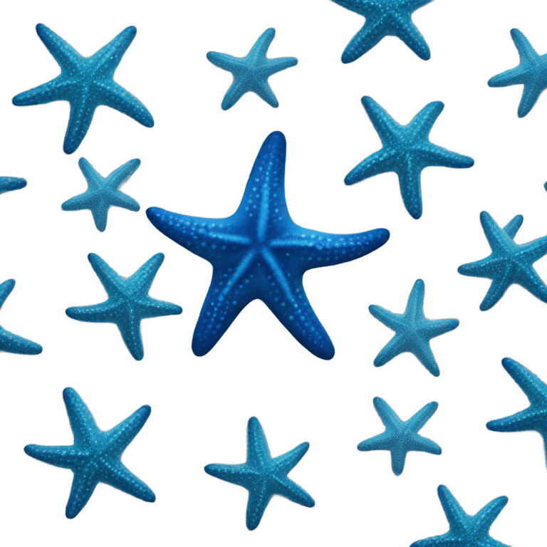 Blue starfish is mad emoji