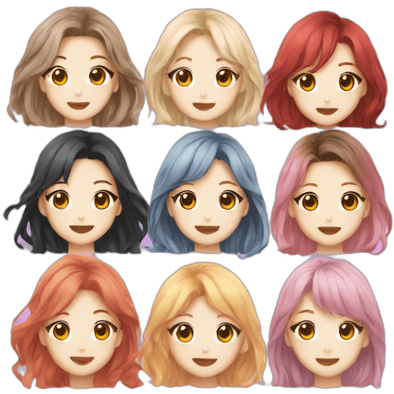 TWICE’s kpop group logo emoji