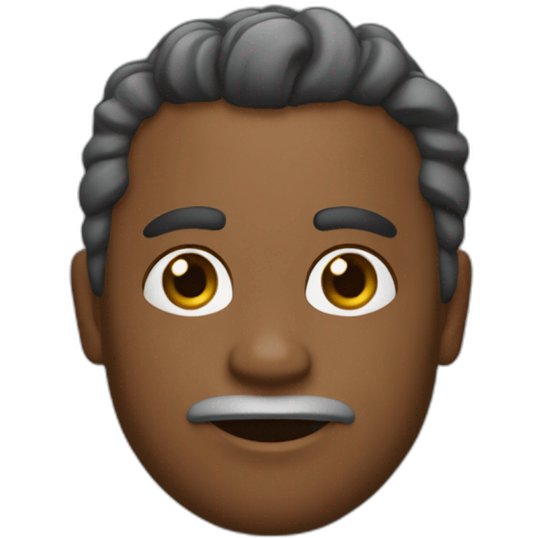 un rey de raza negra emoji