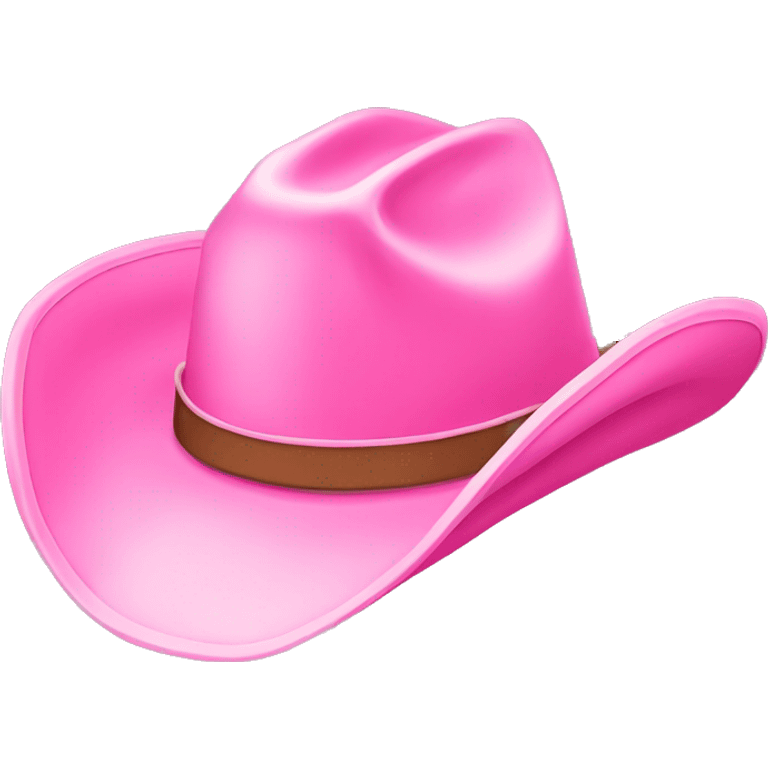 cute pink cowboy hat emoji