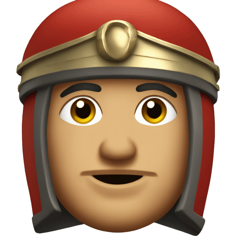 Roman soldier winking  emoji