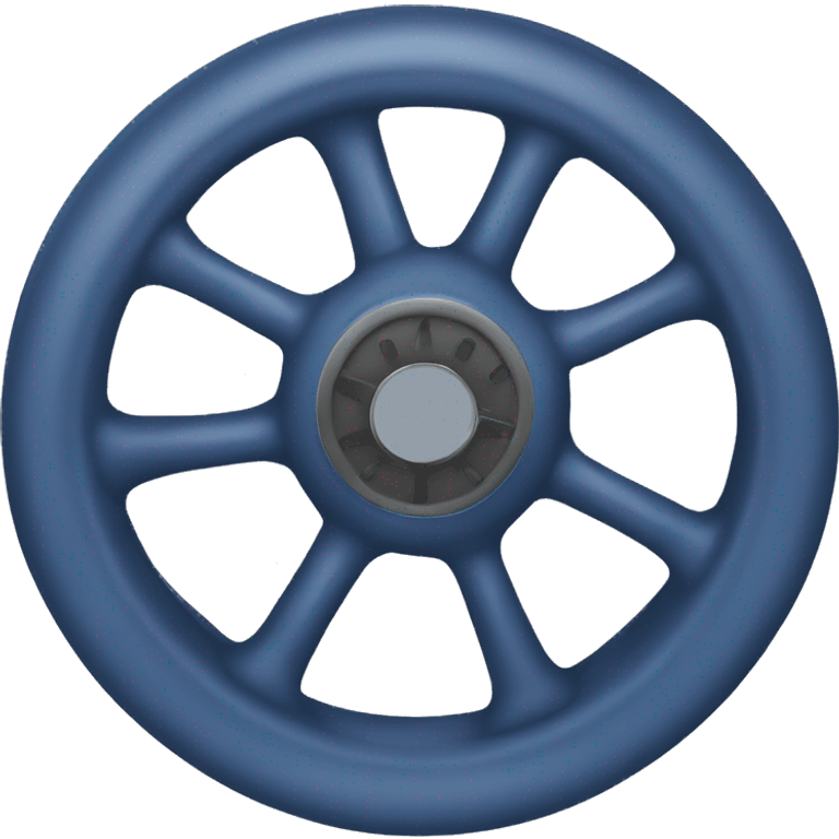 dark blue steering wheel vinyl record emoji