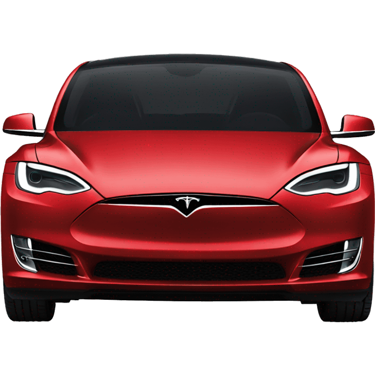 Red tesla emoji