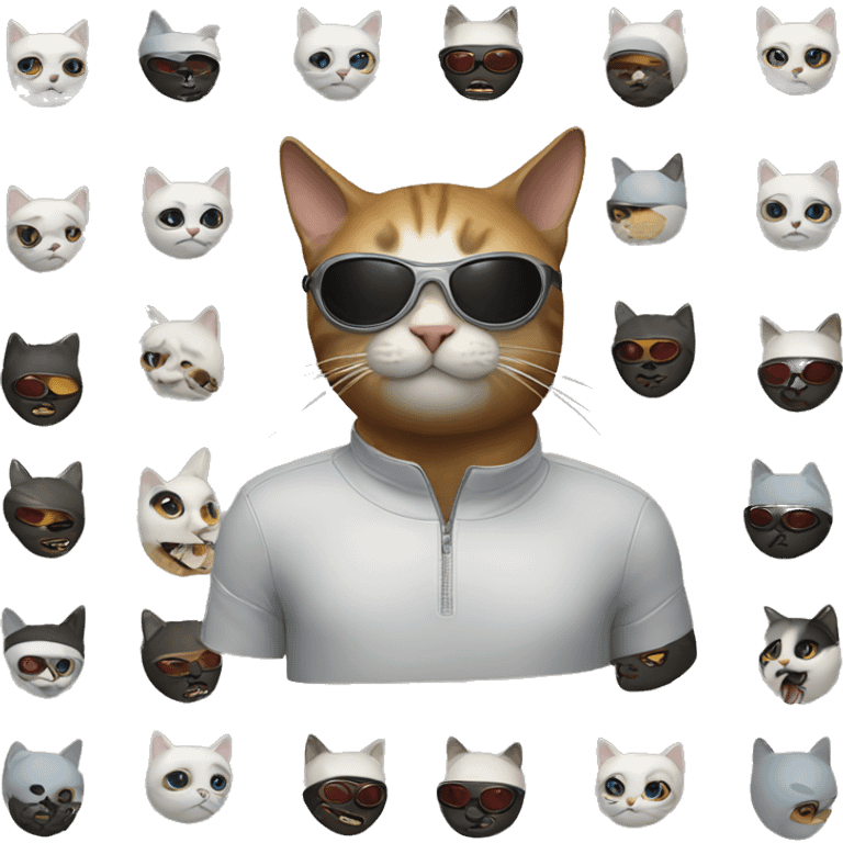 Cat with ski mask  emoji