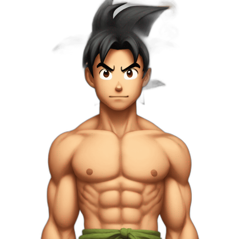 shirtless goku emoji