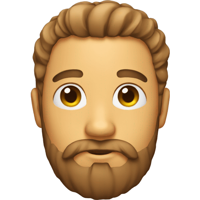 Emoji with beard emoji