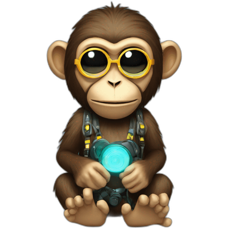 electronic festival monkey emoji