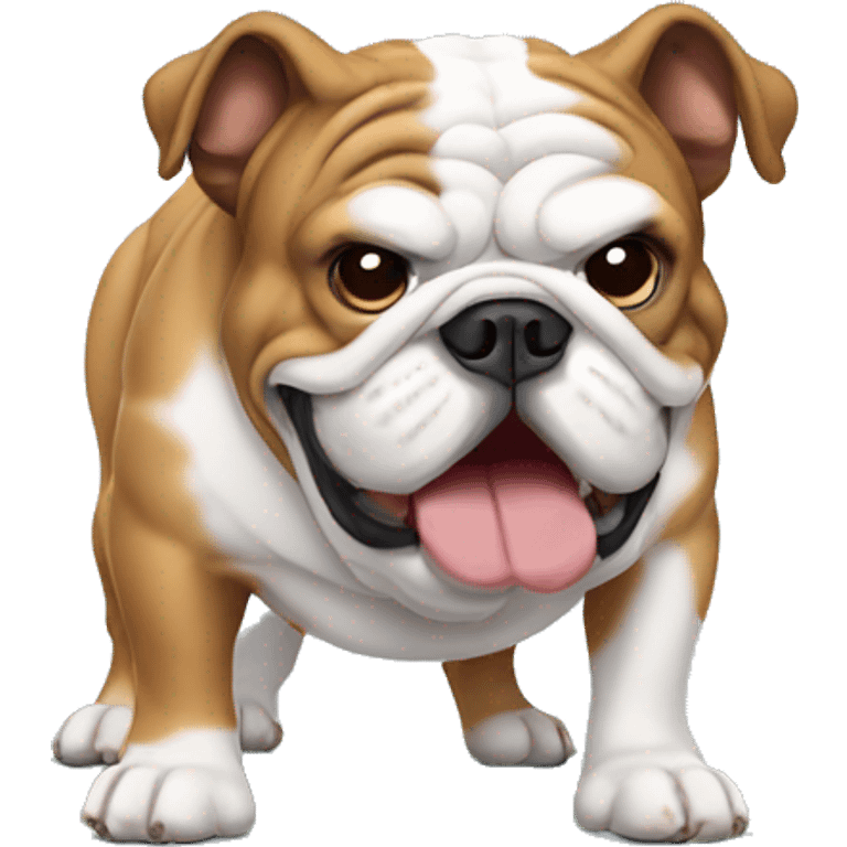 english bulldog pooping emoji