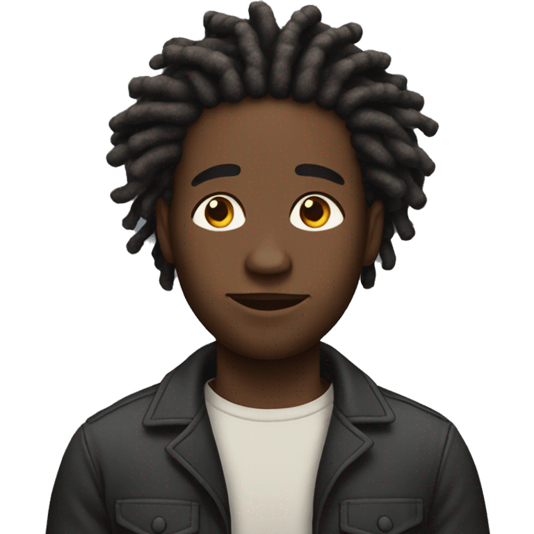 Black man with locs emoji