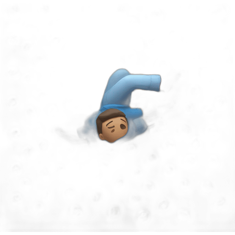 person falling off emoji