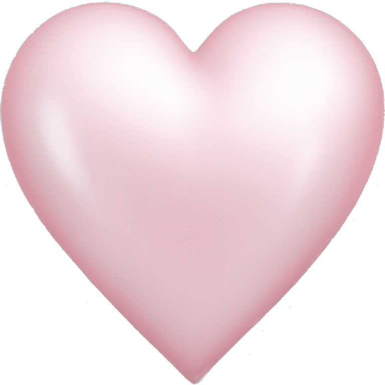 pearl light pink heart emoji