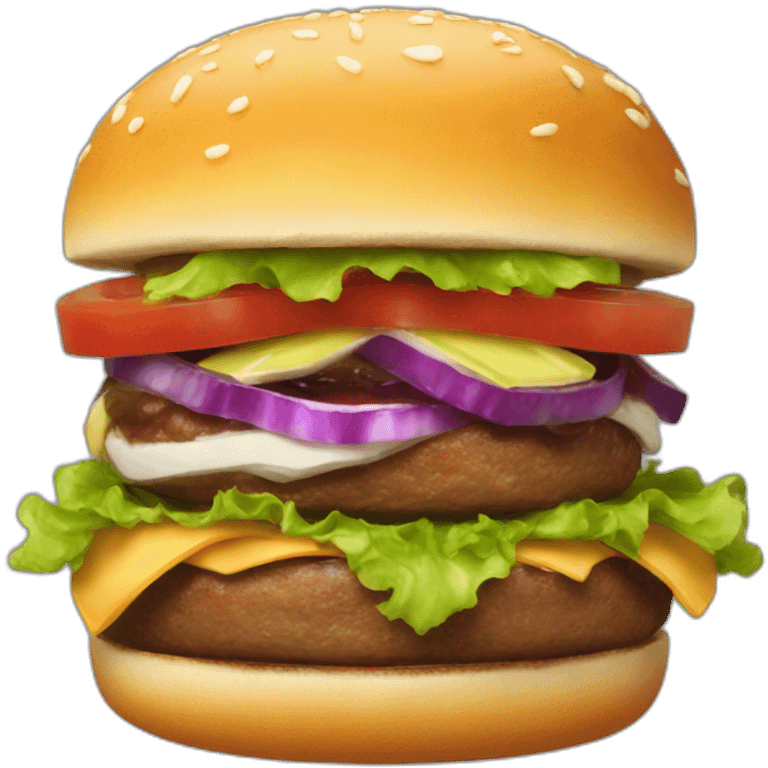 À burger Saturn emoji