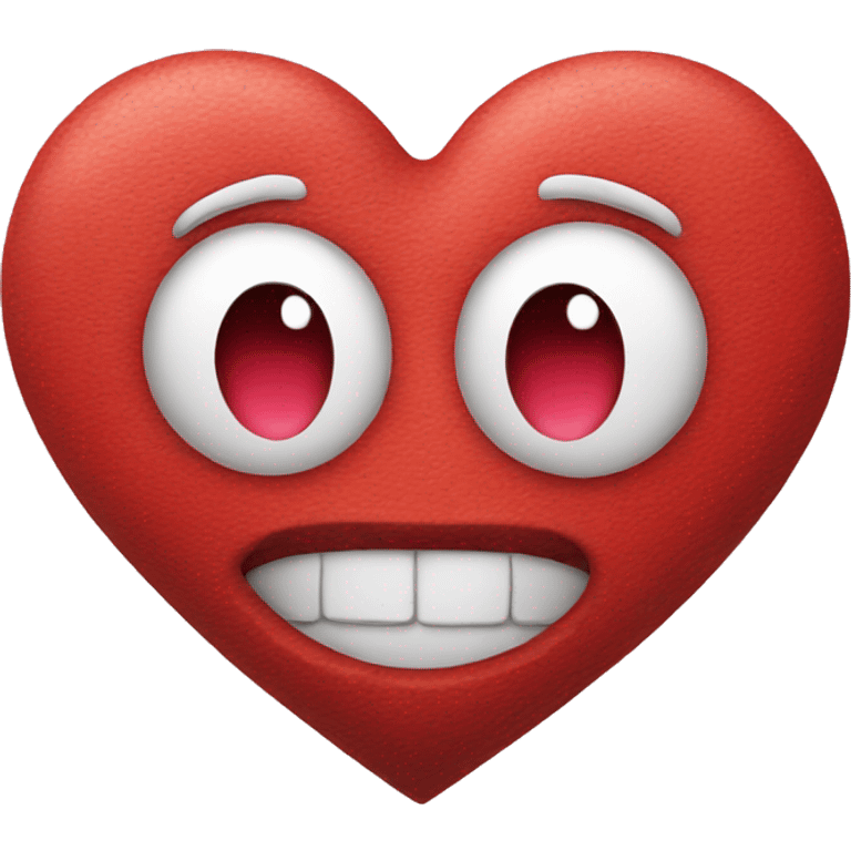 A heart with a face  emoji