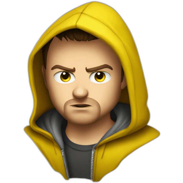 Young Jesse Pinkman angry yellow hood emoji