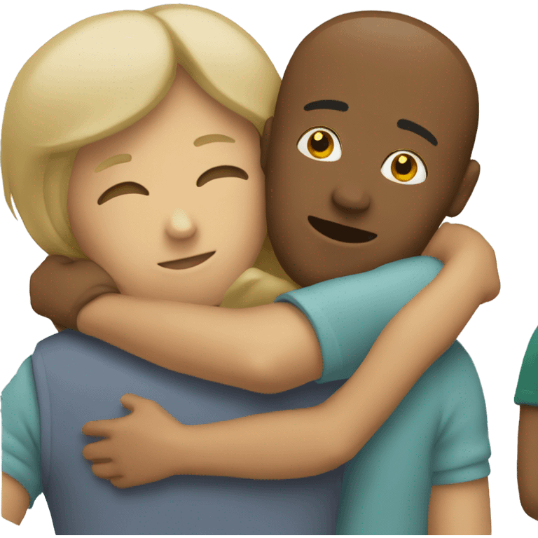 two people hugging emoji