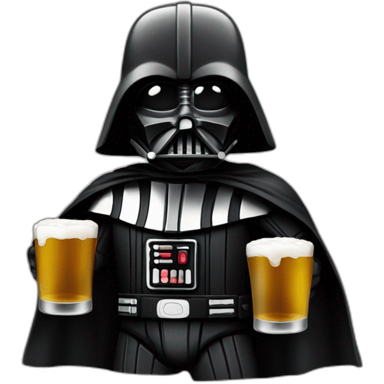 Dark vador boit une biere emoji