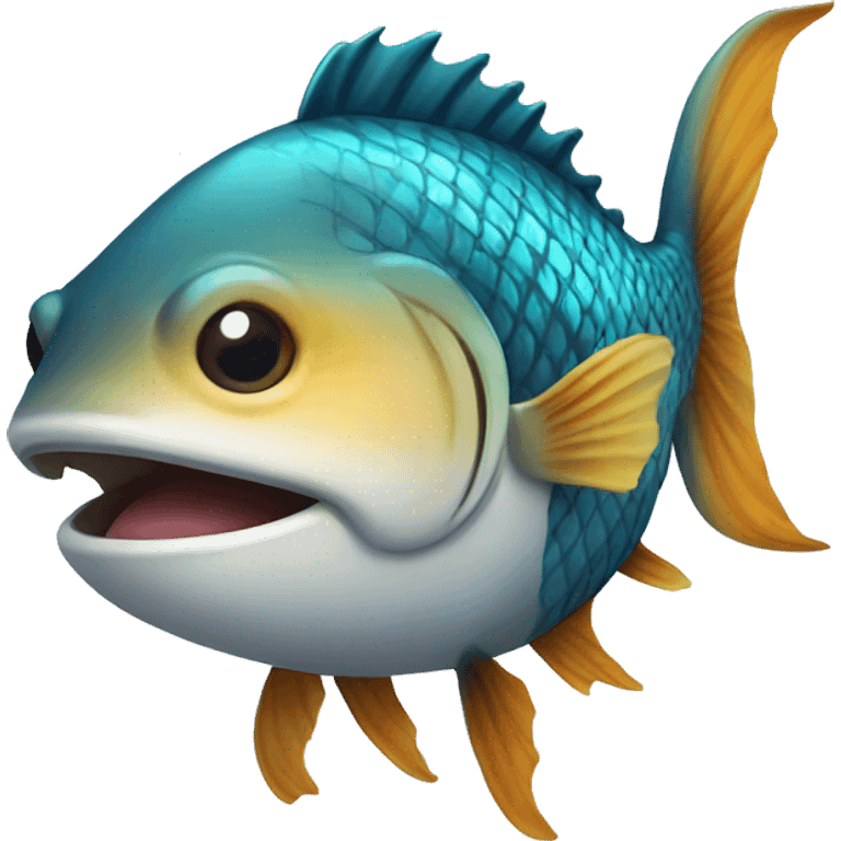 fish with smile emoji