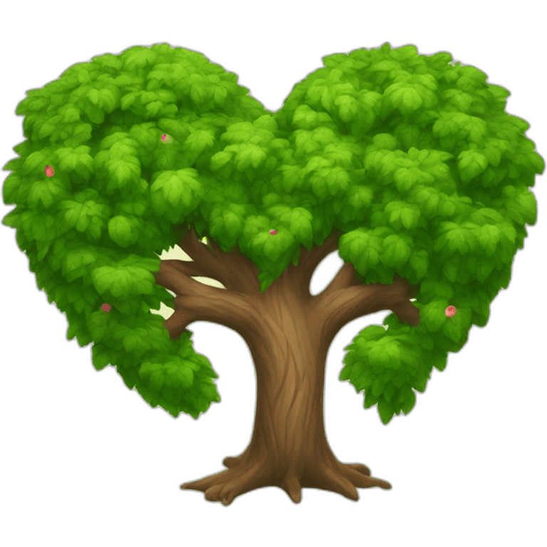 Tree heart emoji