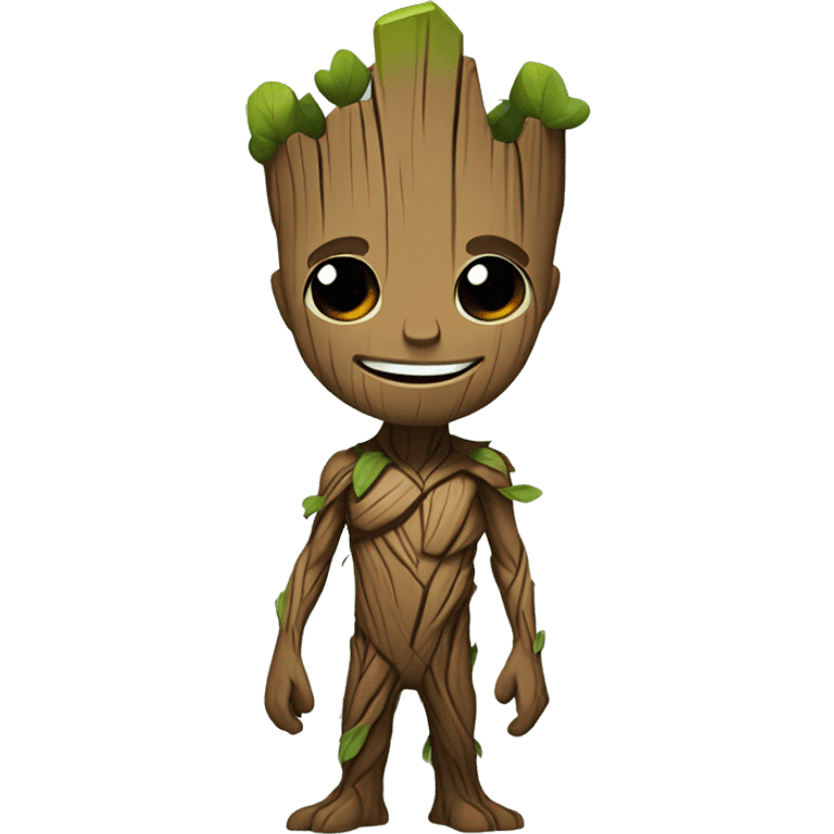 Groot fofo e chamativo emoji