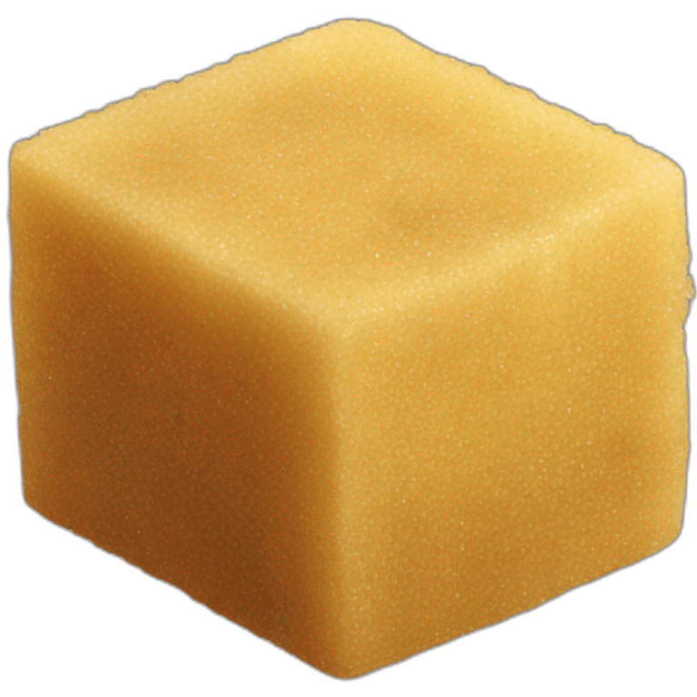 raw brown sugar cane cubes emoji