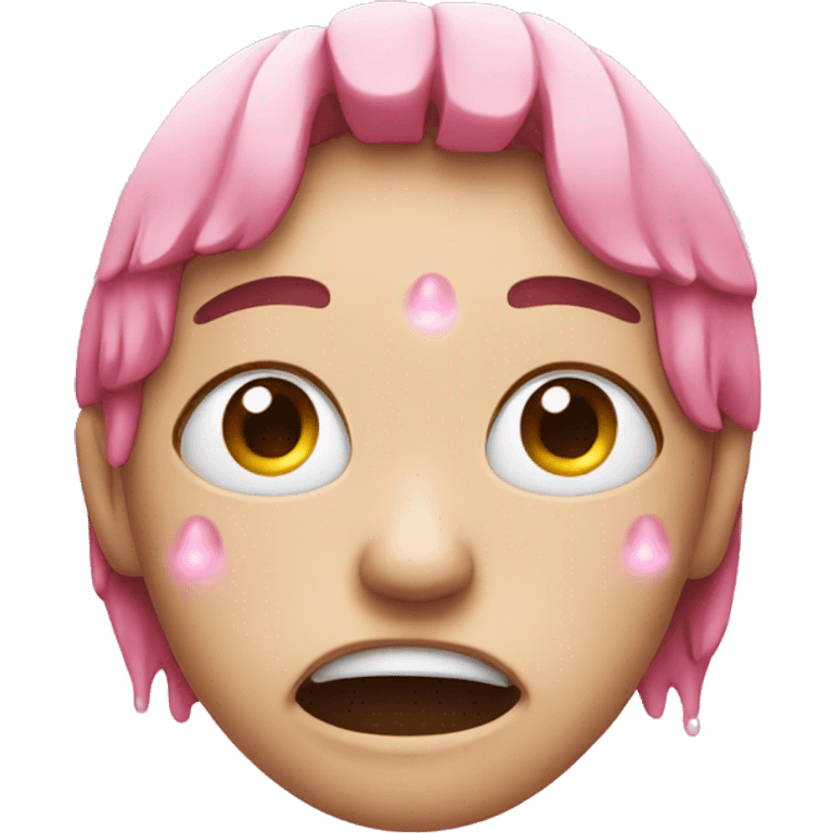 emoji crying pink tears  emoji