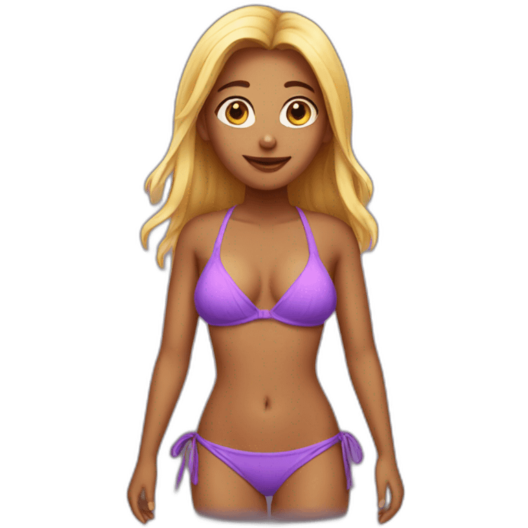 girl in bikini emoji