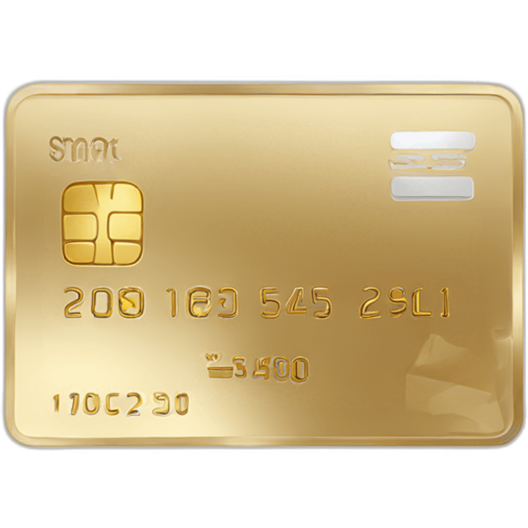 white gold credit card emoji