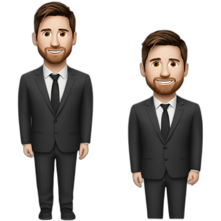 messi in a ronaldo suit emoji