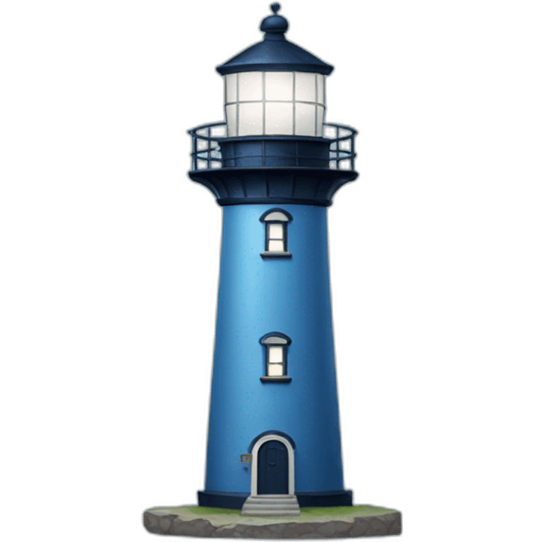 blue lighthouse emoji