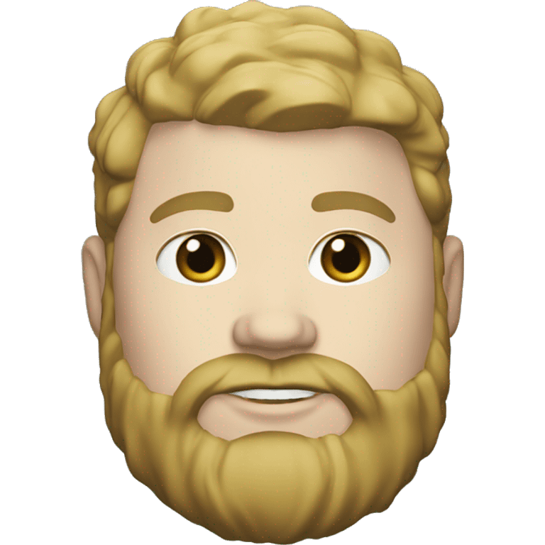 White man chubby with beard New York Yankees  emoji