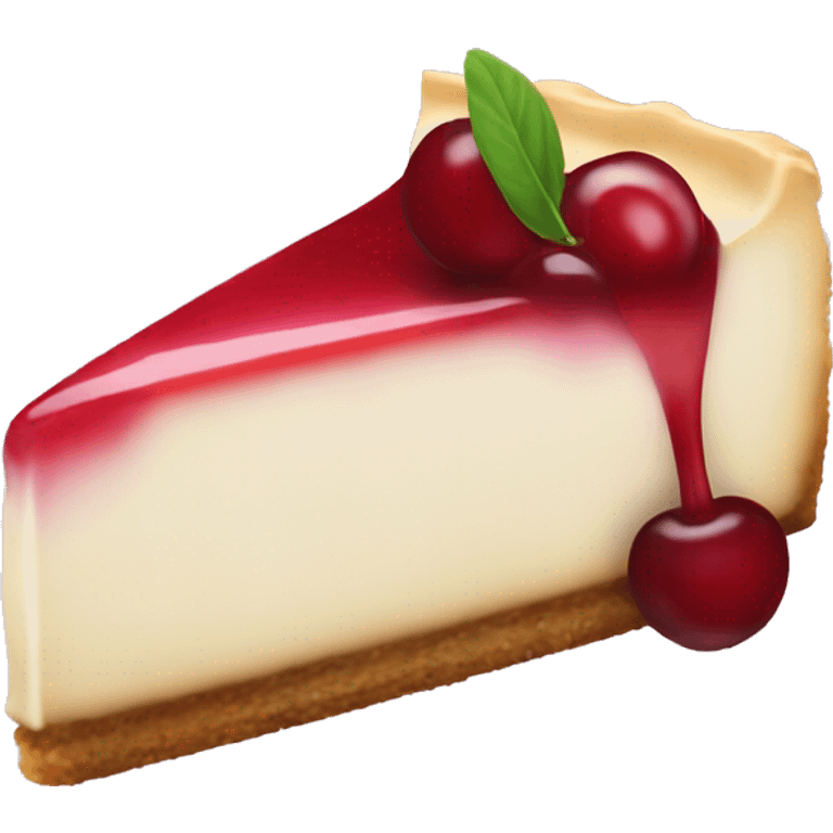 Cherry cheesecake emoji