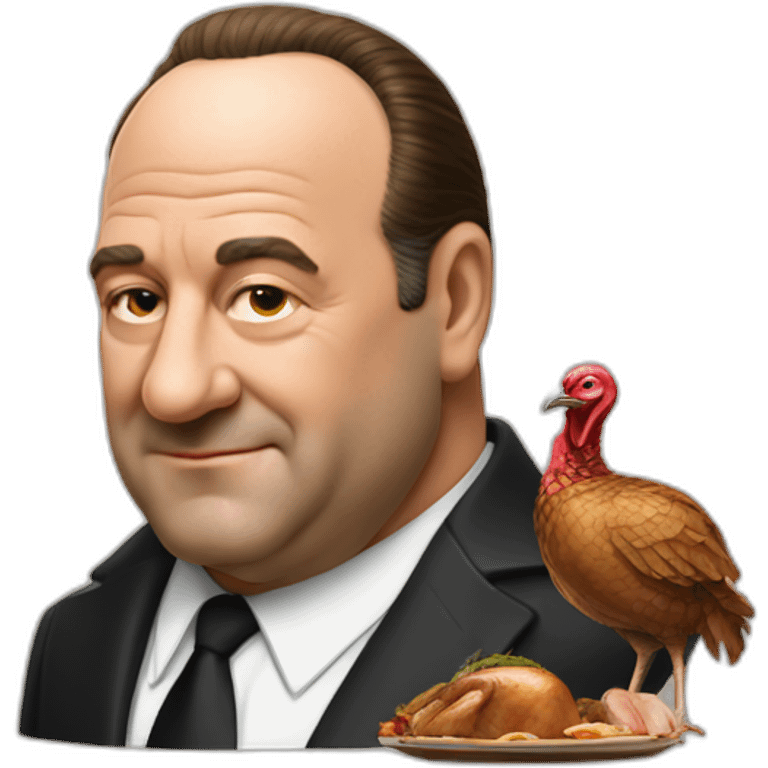 Tony soprano with turkey emoji