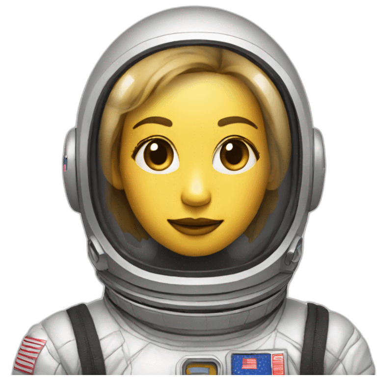 Siri in a spacesuit emoji