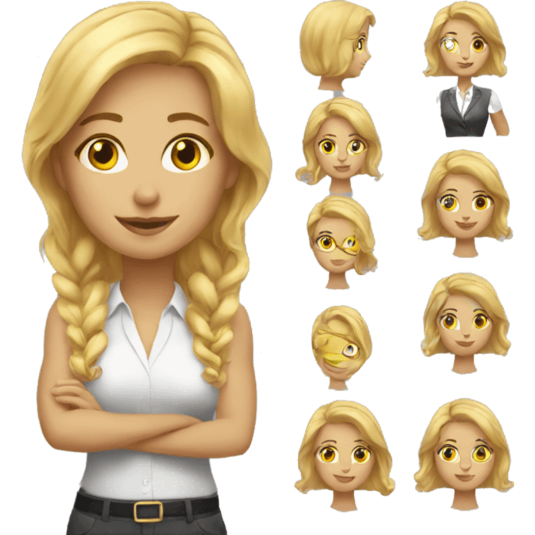 Sales manager girl emoji