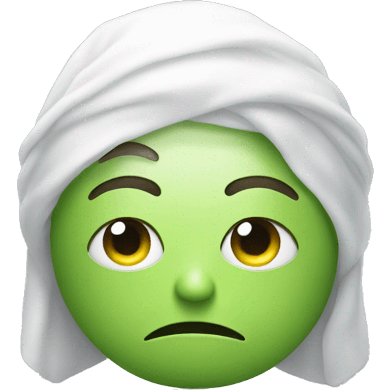 Sad spa smiley emoji