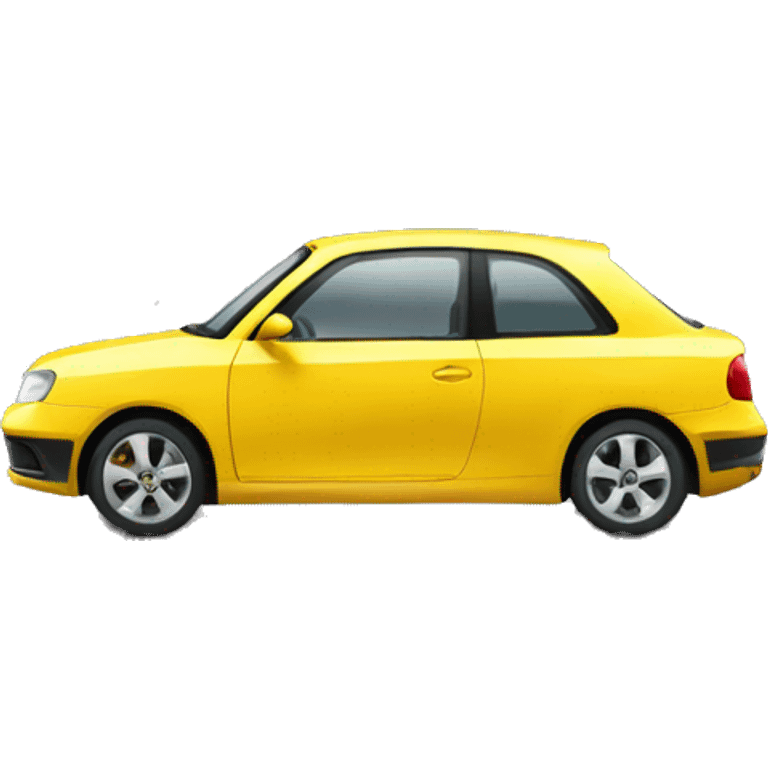 A yellow car emoji