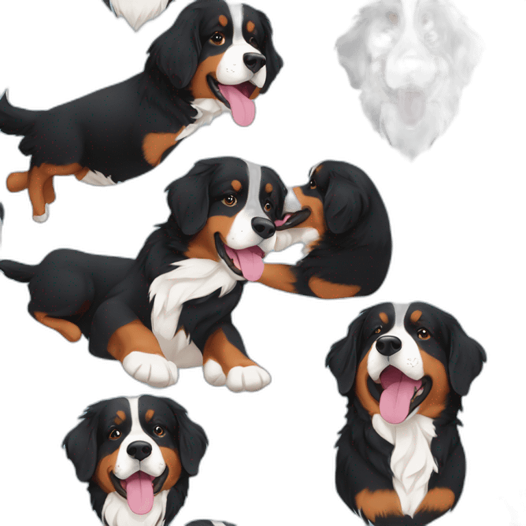 bernese mountain dog beach emoji