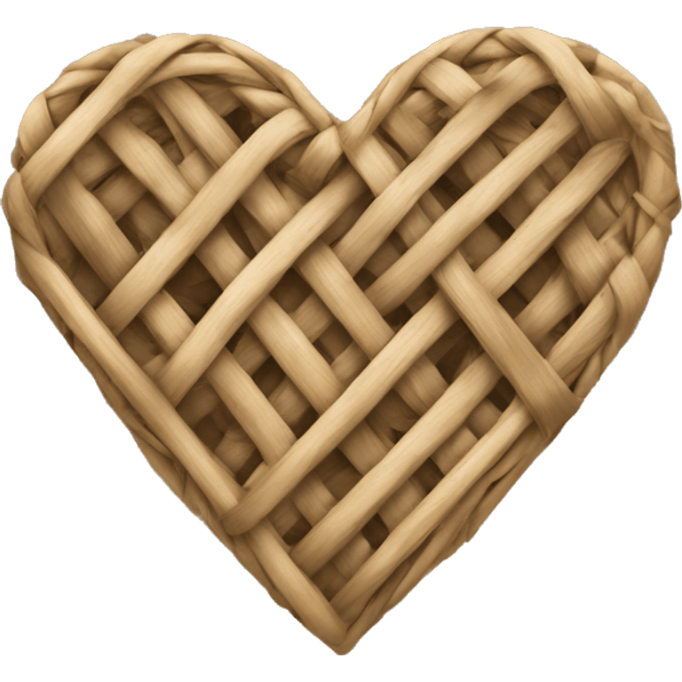 Rattan heart emoji