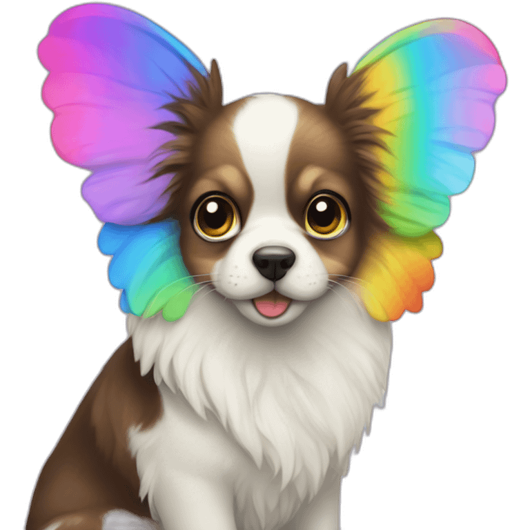 Papillons arc-en-ciel emoji